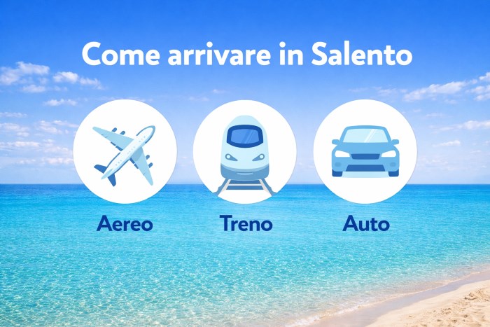 Come arrivare nel Salento aeroporto e strade